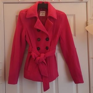 Tie Front Pea Coat